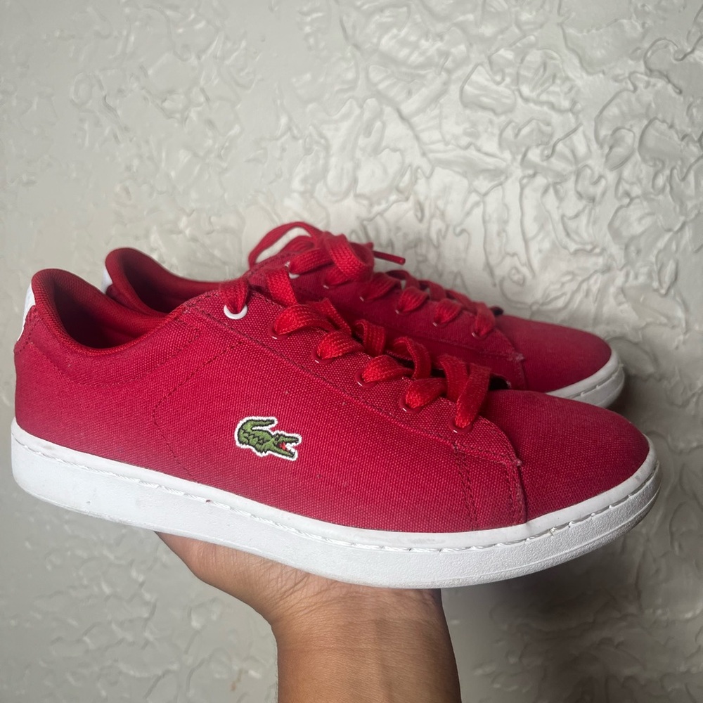Lacoste Bold Red Trainers